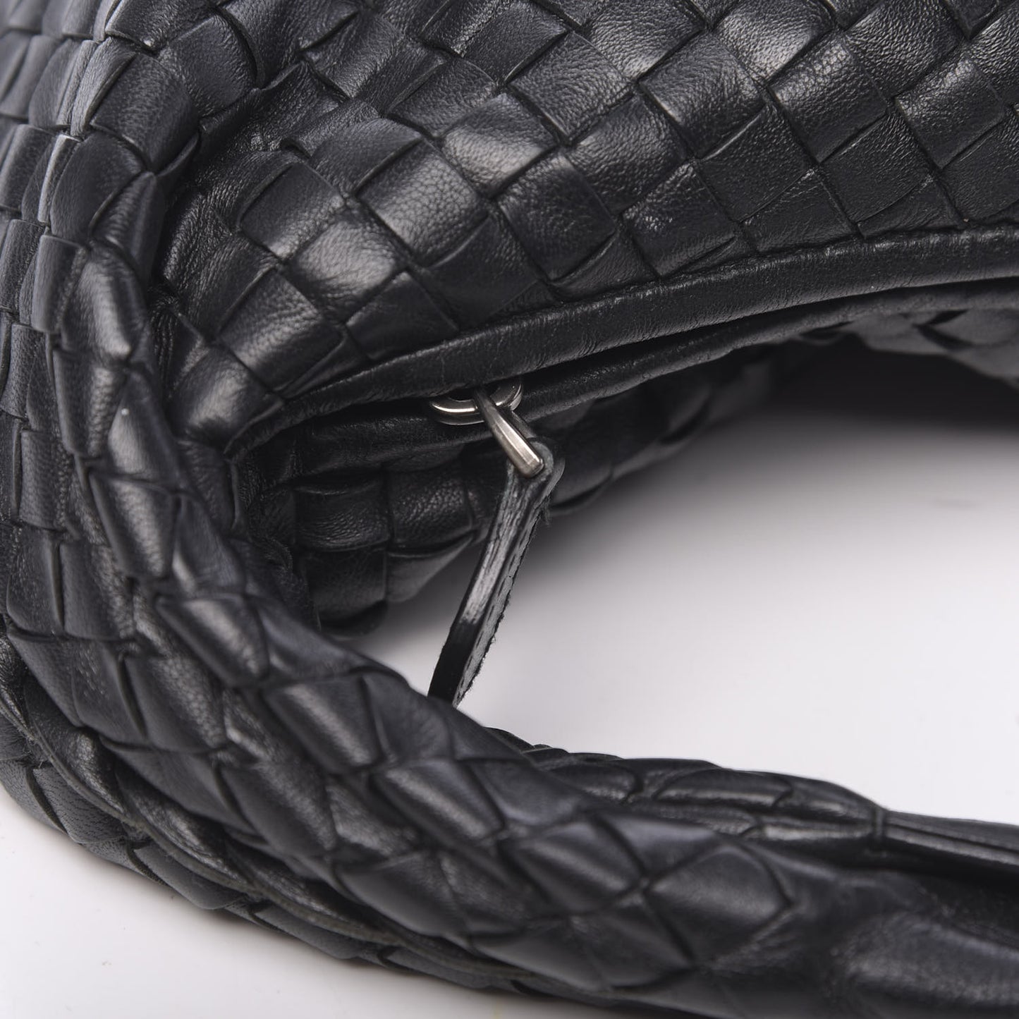 Nappa Intrecciato Large Veneta Hobo Black
