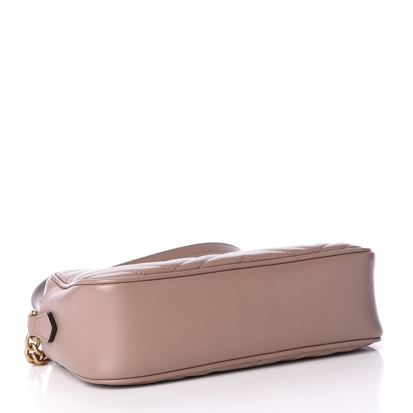 Calfskin Matelasse Small GG Marmont Chain Shoulder Bag Porcelain Rose