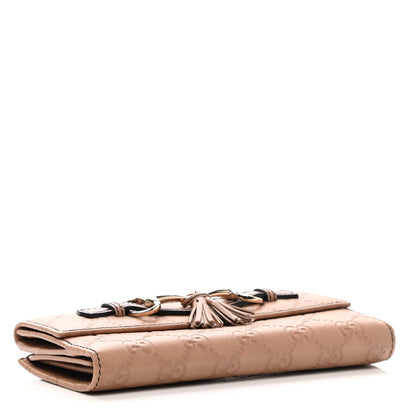 Gucci Guccissima Emily Continental Wallet Camelia 4 of 9