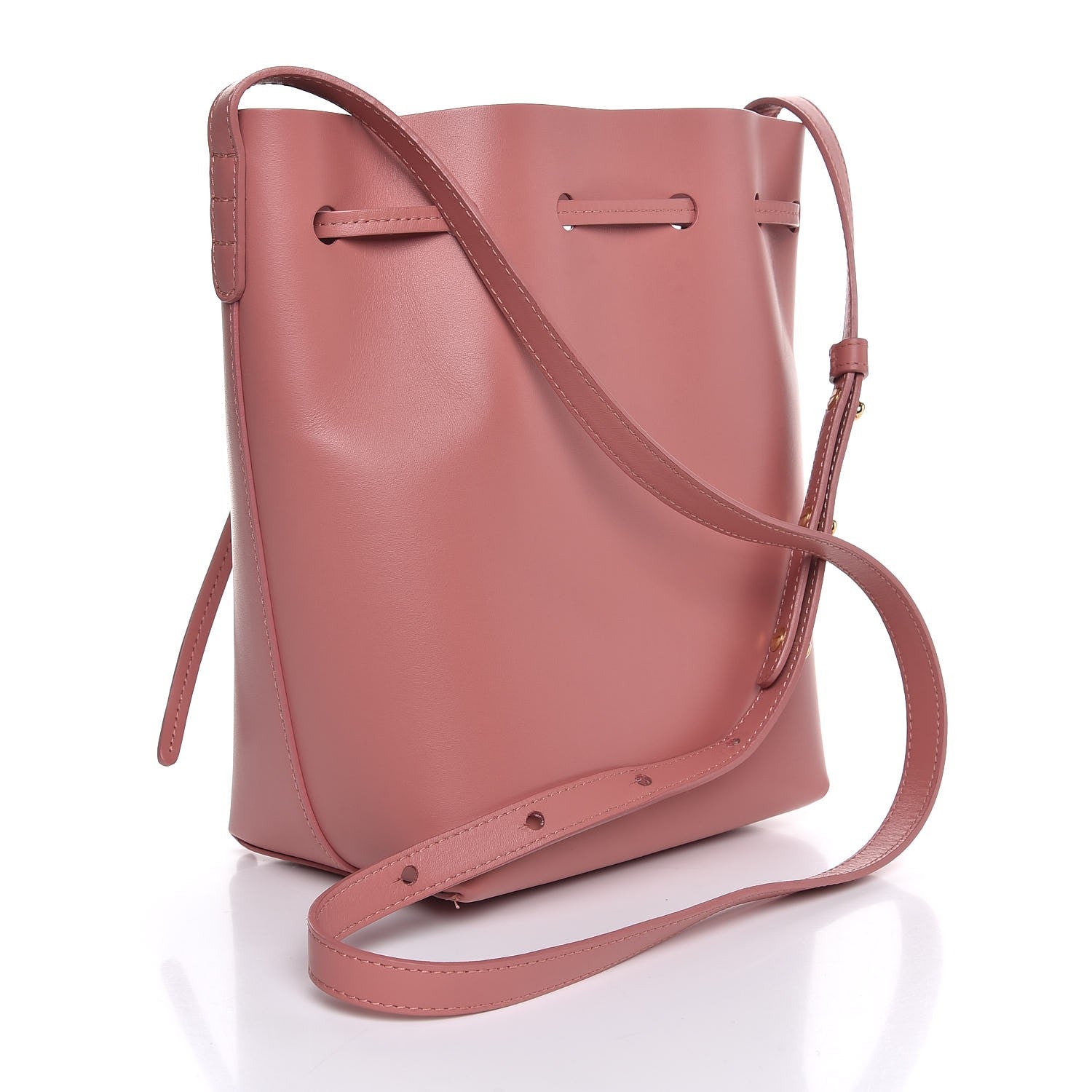 Mansur Gavriel Calfskin Mini Bucket Bag Blush 3 of 7