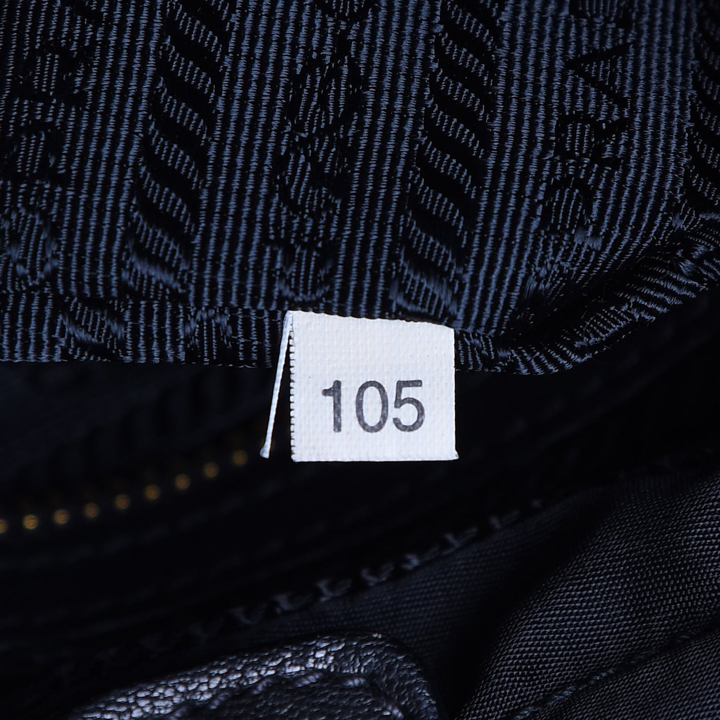 Tessuto Nylon Jacquard Logo Tote Black