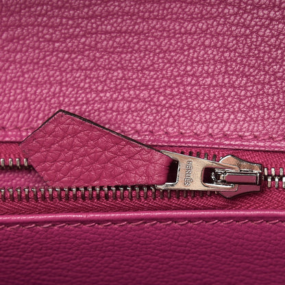 Hermes Togo Birkin 25 Rose Pourpre 12 of 36