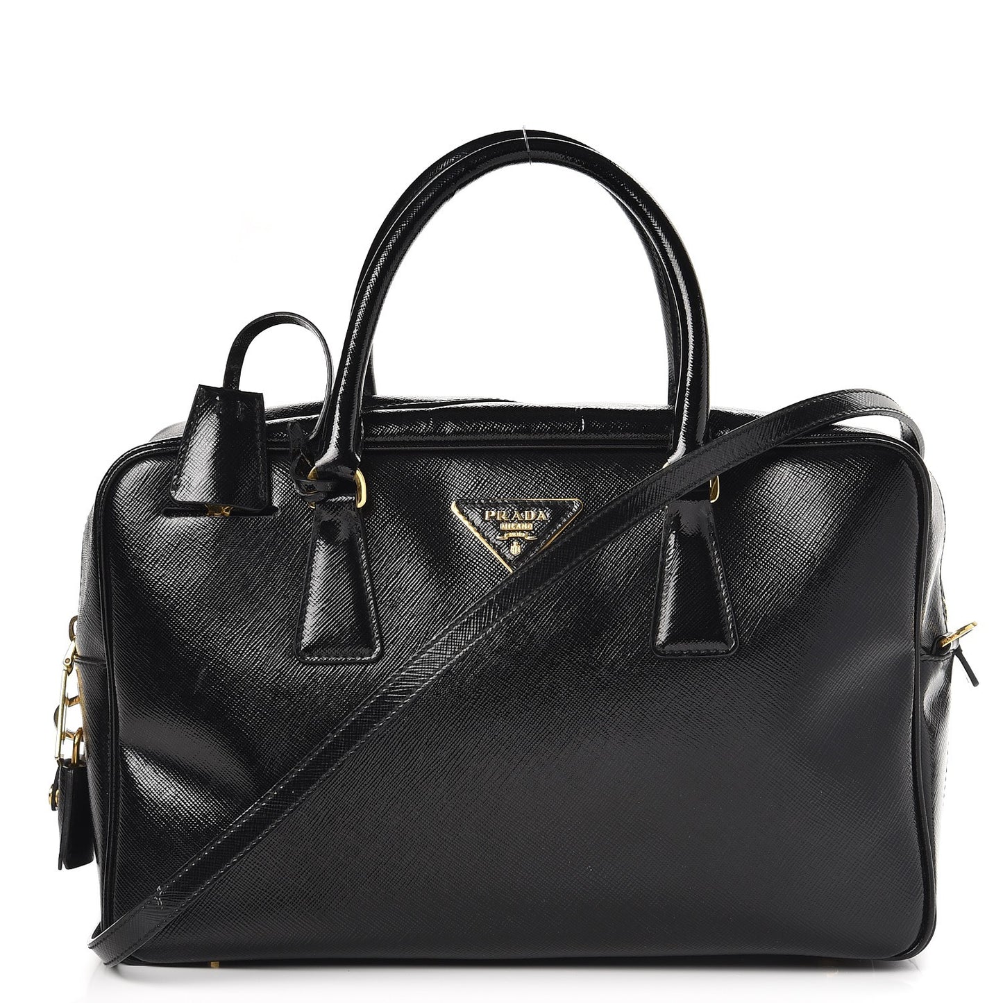 Saffiano Vernice Bauletto Black