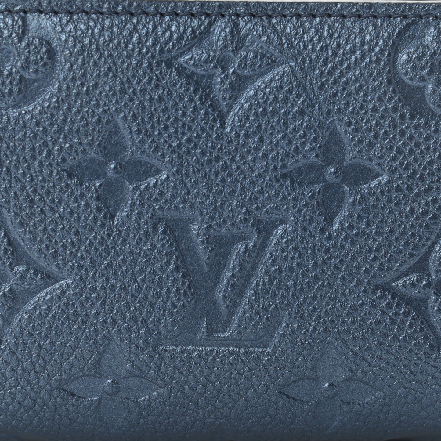 Metallic Empreinte Clea Wallet Navy Nacre
