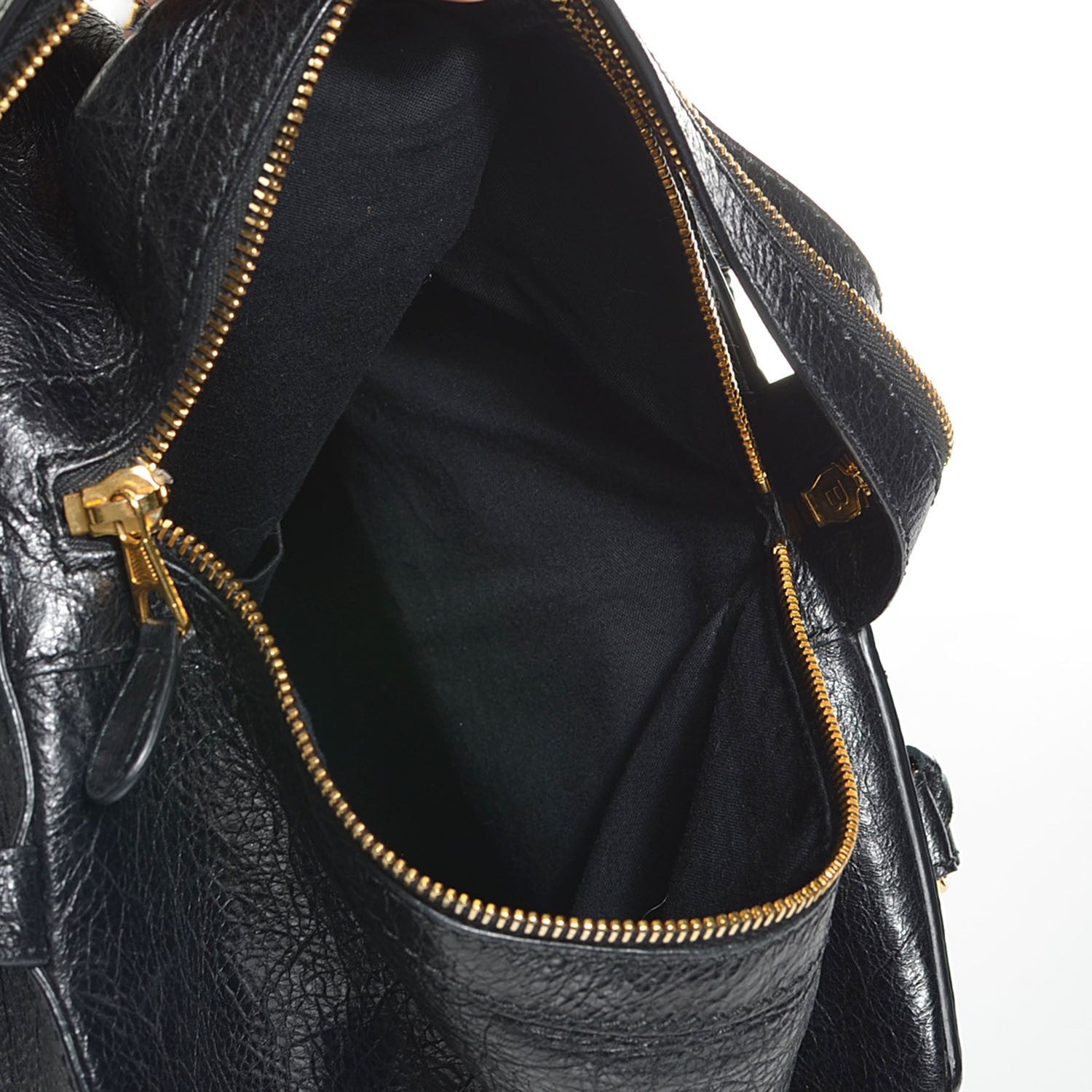 Balenciaga Agneau Giant 12 Gold Hardware Zip Traveler Backpack Black 5 of 11