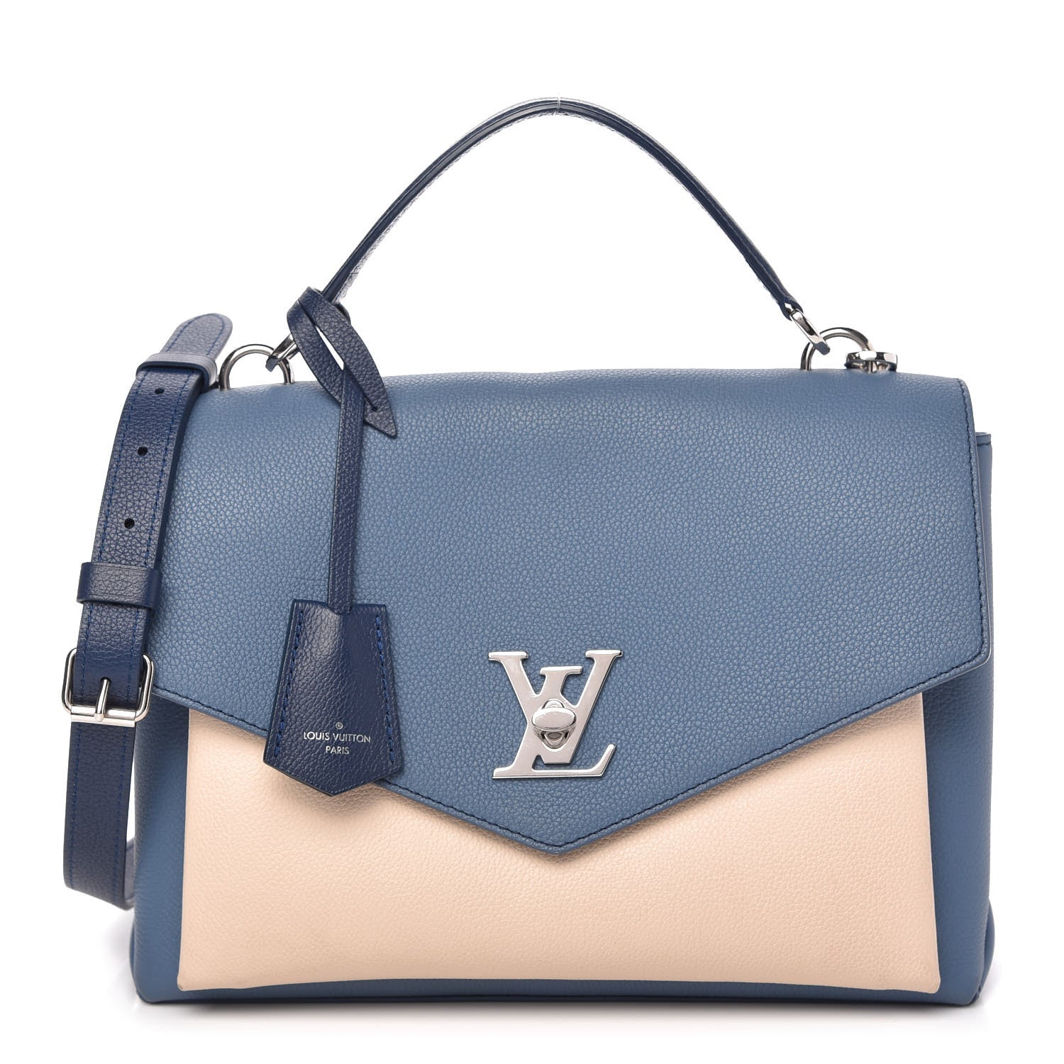 Louis Vuitton Soft Calfskin My Lockme Top Handle Bleuet Vanille 1 of 10