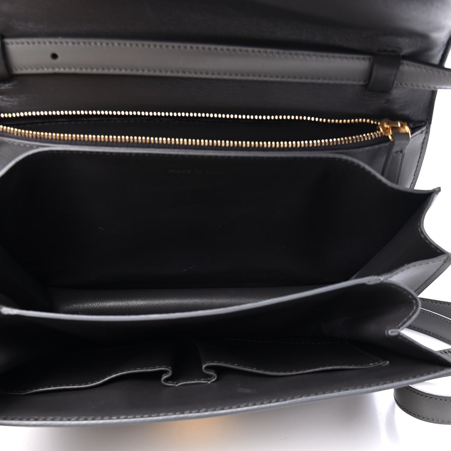 Box Calfskin Medium Classic Box Flap Bag Anthracite