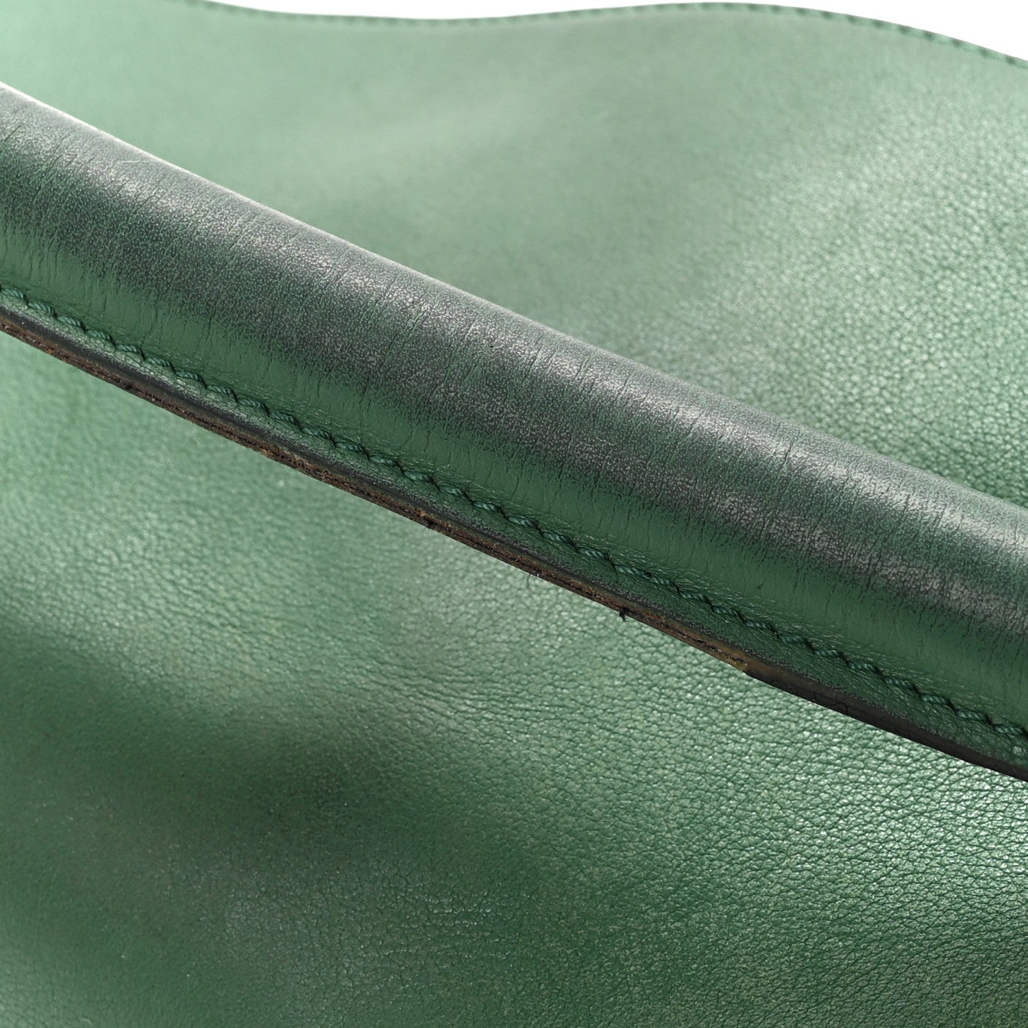 Loewe Calfskin Medium Puzzle Bag Sea Water Green White Black 15 of 16