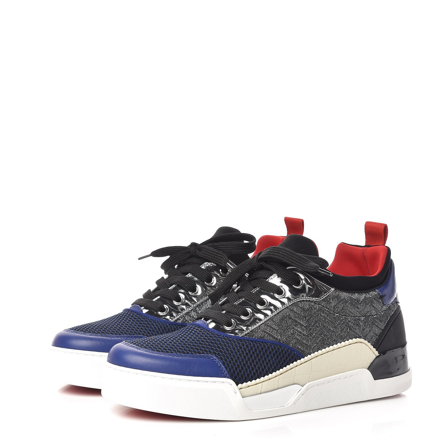 Christian Louboutin Calfskin Mesh Mens Aurelien Flat Sneakers 41 Multi 4 of 11