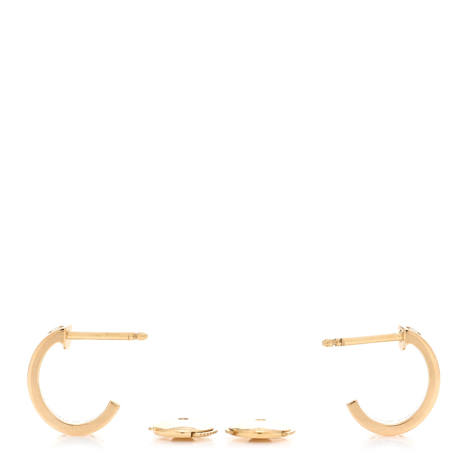 Cartier 18K Yellow Gold Small LOVE Hoop Earrings 3 of 5