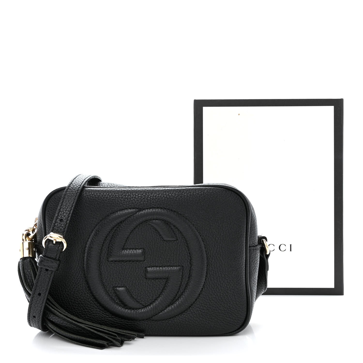 Gucci Pebbled Calfskin Small Soho Disco Bag Black 16 of 16