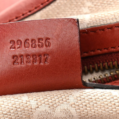Gucci Washed Calfskin Medium Soft Stirrup Shoulder Bag Brown 7 of 11