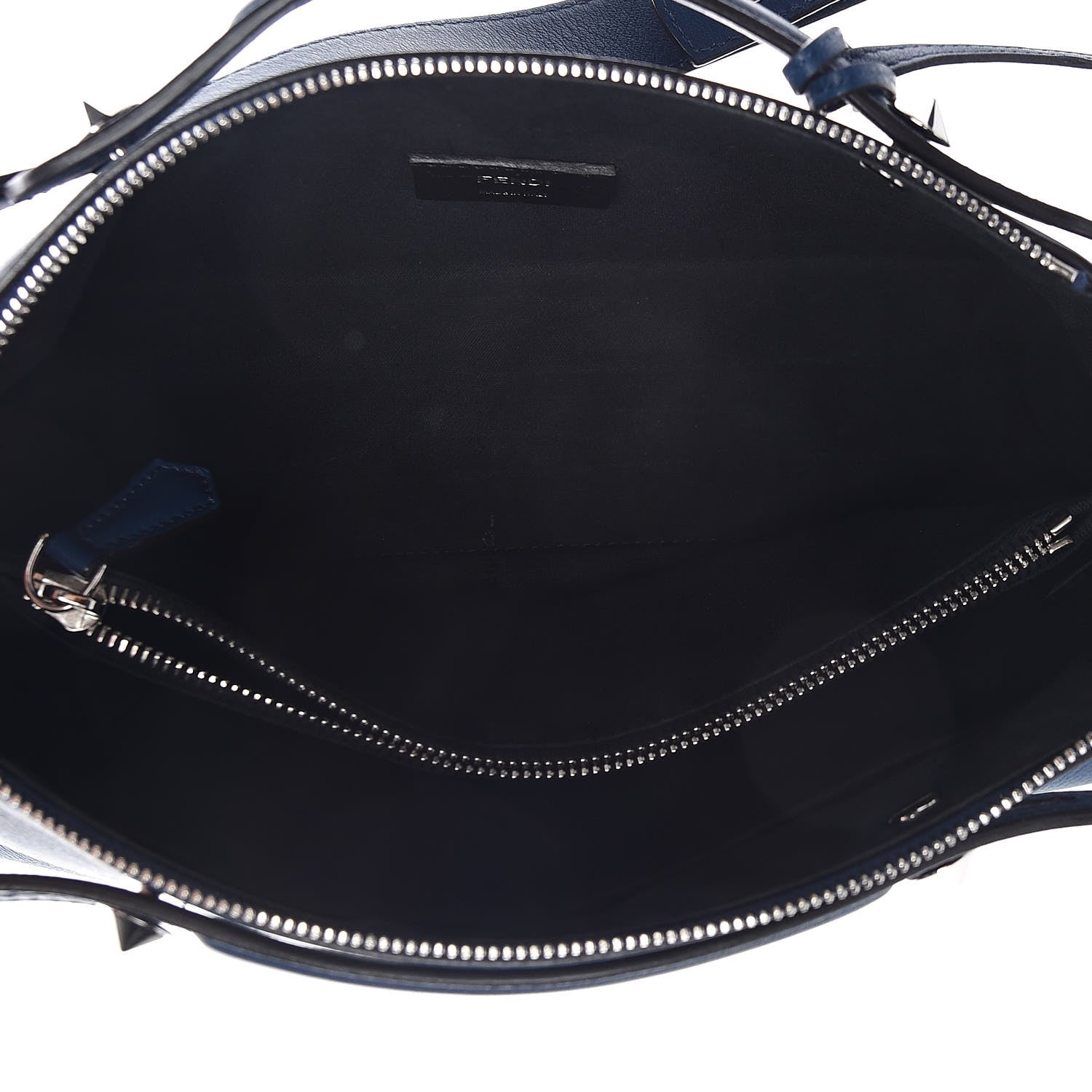 Fendi Vitello Dolce Marmol Medium By The Way Boston Bag Blue 7 of 9