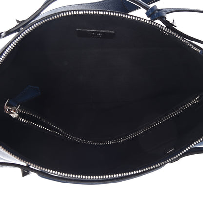Fendi Vitello Dolce Marmol Medium By The Way Boston Bag Blue 7 of 9