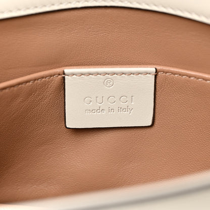 Gucci Nappa Pearl Studded Mini Queen Margaret Broadway Shoulder Bag Mystic White 6 of 11