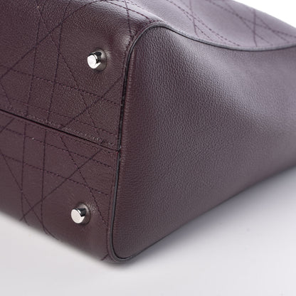 Christian Dior Grained Calfskin Cannage Medium Ultradior Tote Bordeaux 9 of 9