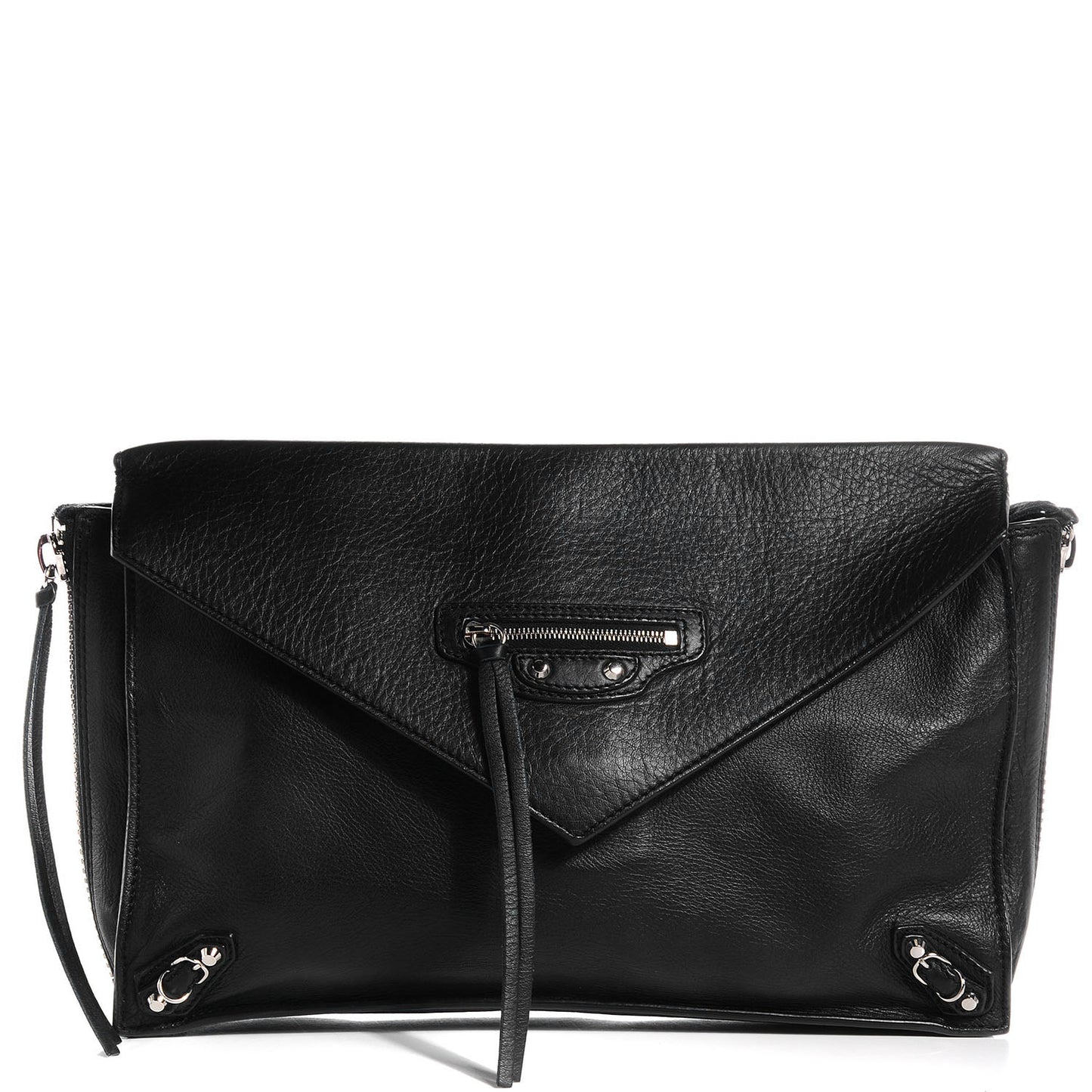 Calfskin Papier Sight Clutch Black