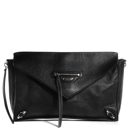 Balenciaga Calfskin Papier Sight Clutch Black 1 of 10