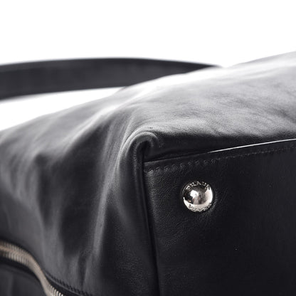 Prada Soft Calf Side Zip Hobo Black 9 of 12
