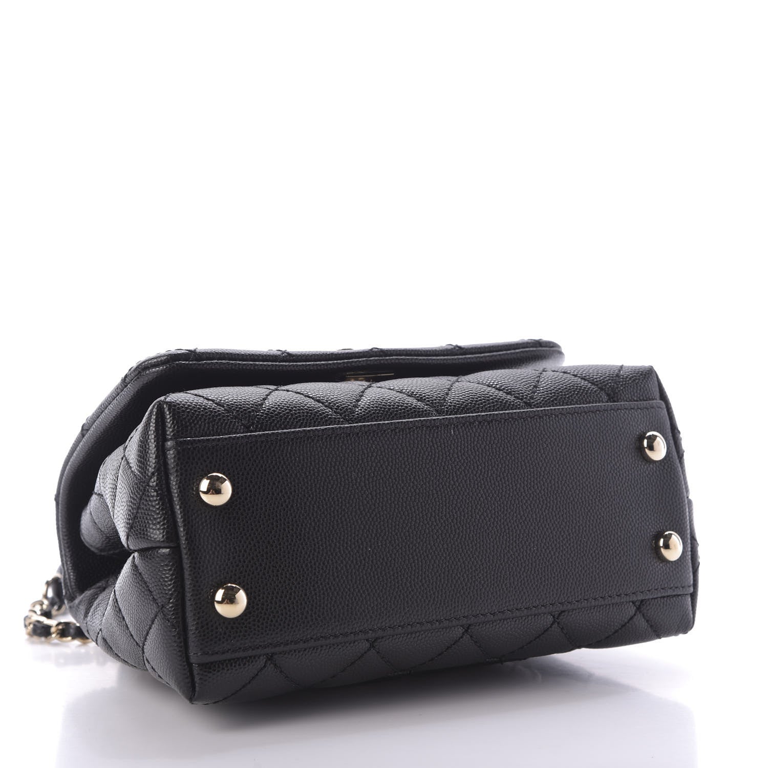 Chanel Caviar Quilted Extra Mini Coco Handle Flap Black 4 of 9
