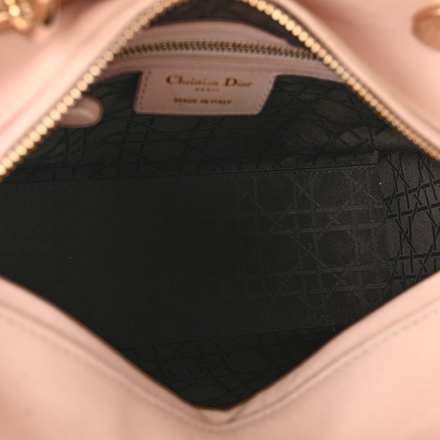 Christian Dior Lambskin Cannage Medium Lady Dior Light Pink 6 of 13