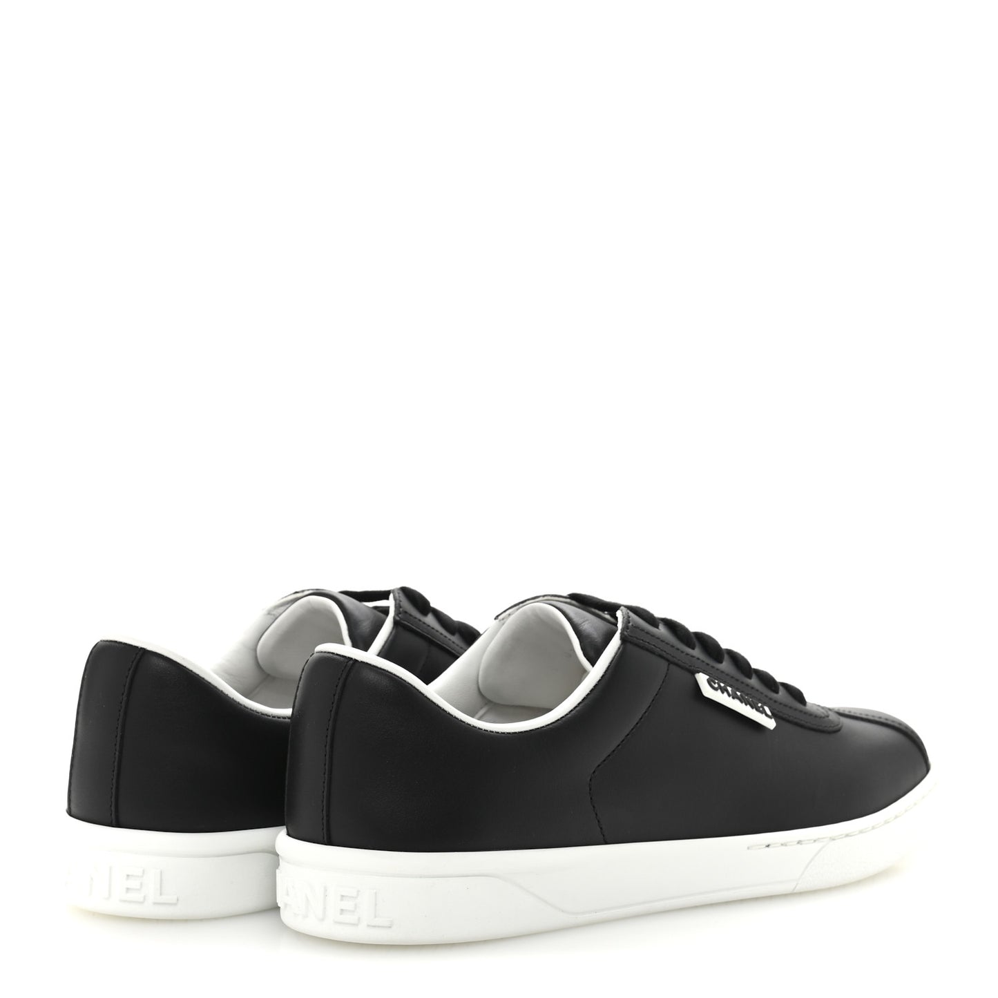 Calfskin CC Womens Sneakers 38 Black