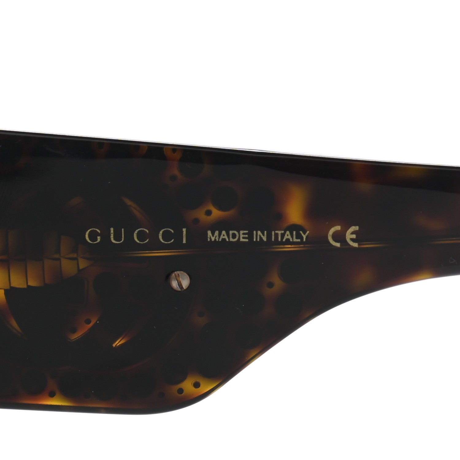 Gucci Acetate Crystal Oversize Hollywood Forever Sunglasses GG0144S Tortoiseshell 6 of 10