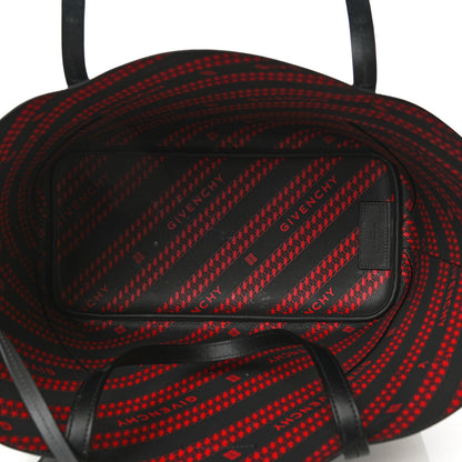 Givenchy Smooth Calfskin Wing Shopper Tote Black Red 5 of 11