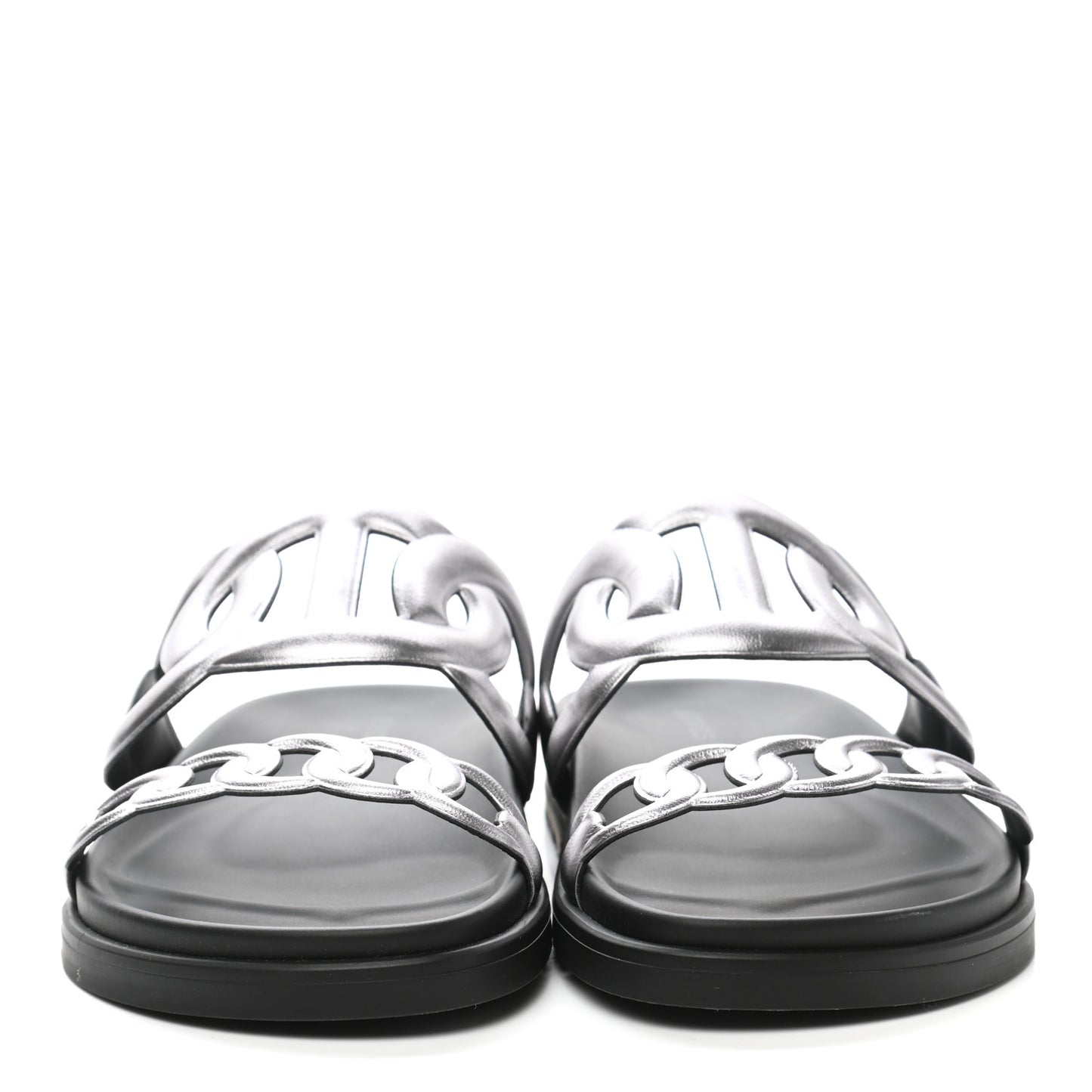 Nappa Extra Sandals 39 Gris Argent