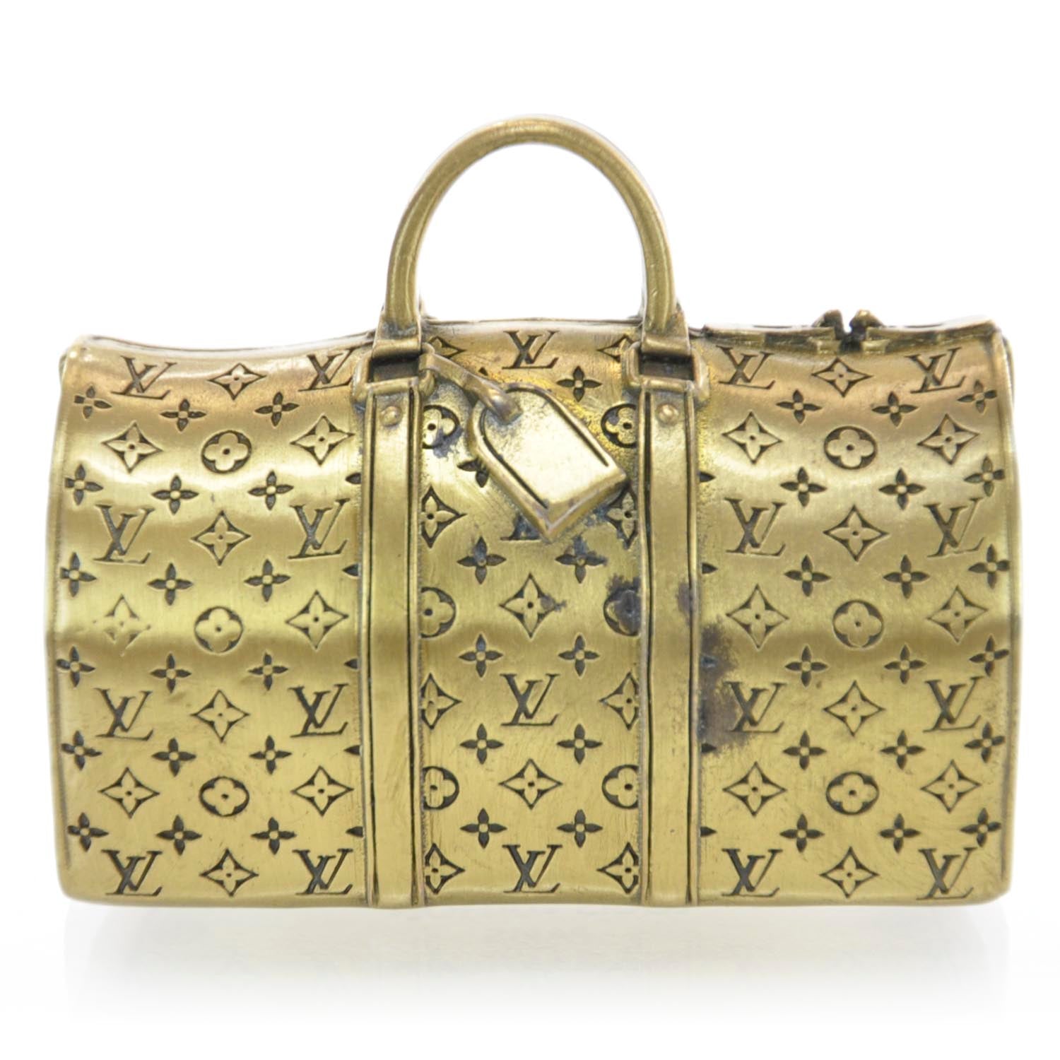 Louis Vuitton Antique Brass Keepall Paperweight 1 of 4