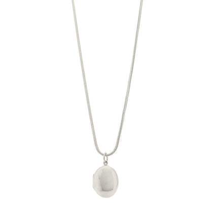 Tiffany Sterling Silver Oval Locket Pendant Necklace 1 of 6
