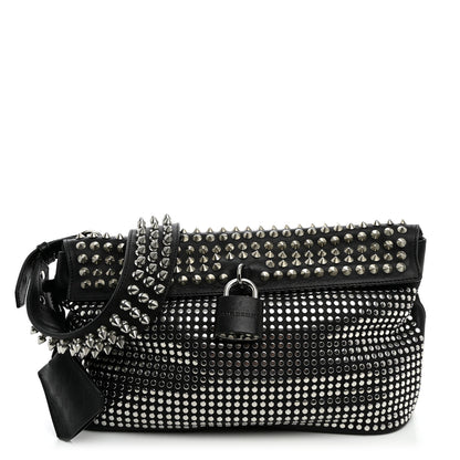 Burberry Calfskin Studded Medium Dalston Shoulder Bag Black 1 of 10
