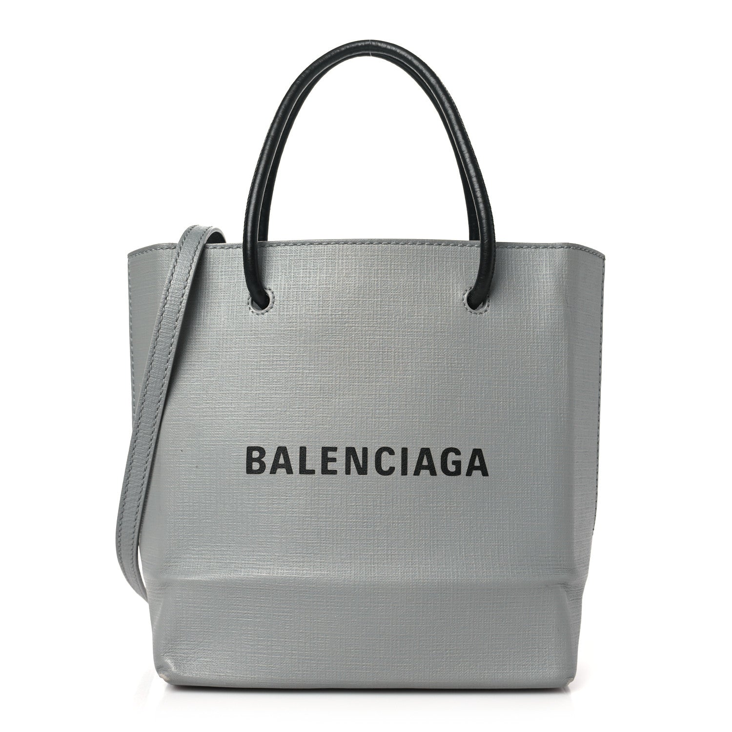 Balenciaga Calfskin Logo XXS Shopping Tote Gris Fossile 1 of 11