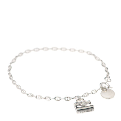 Hermes Sterling Silver Kelly Charm Bracelet ST 1 of 6