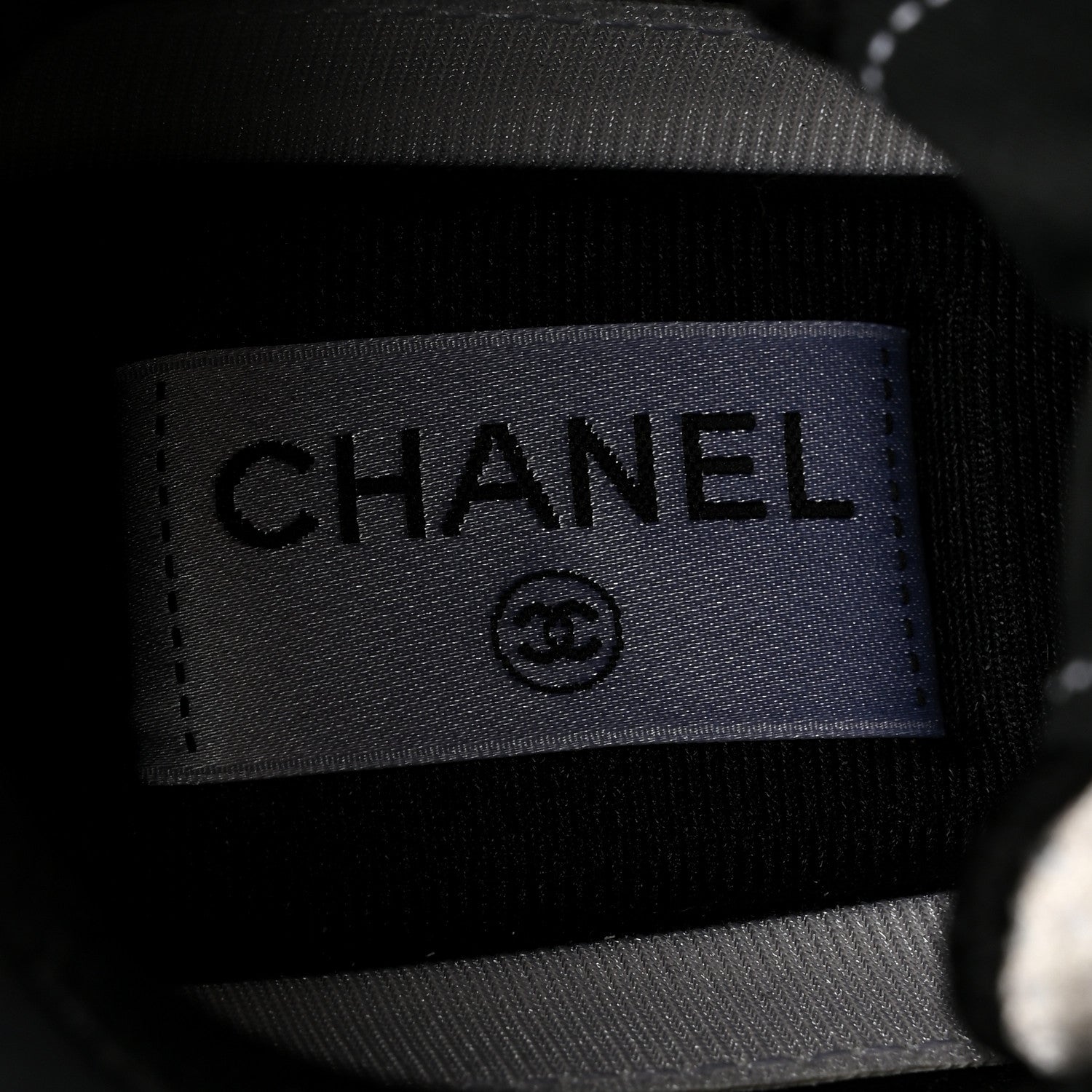 Chanel Mesh Suede Grained Calfskin Womens CC Sneakers 39 White Black 8 of 9