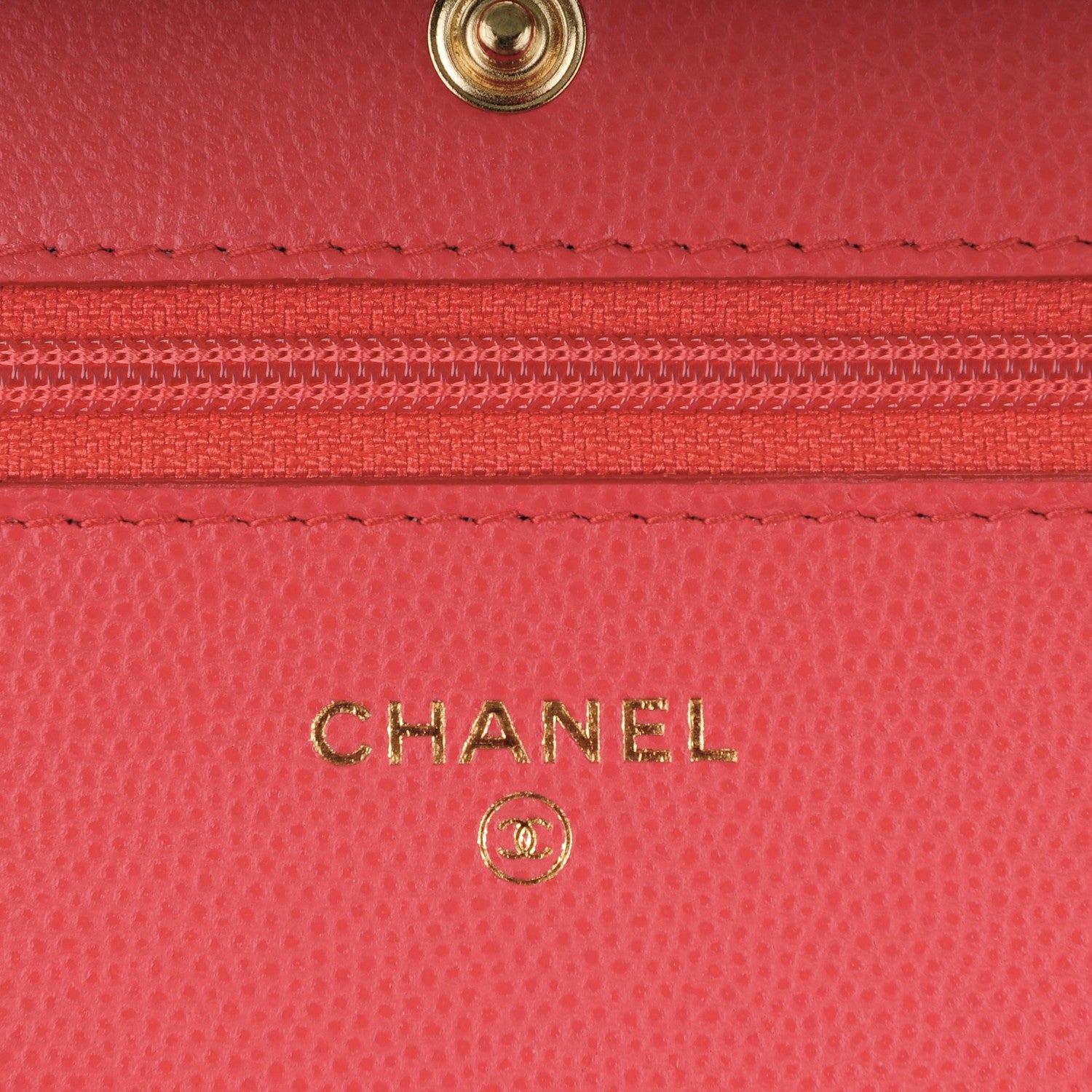 Chanel Caviar Quilted Wallet On Chain WOC Dark Pink 5 of 8