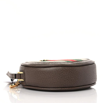 Gucci GG Supreme Monogram Web Ophidia Circle Wristlet Beige New Acero 3 of 9