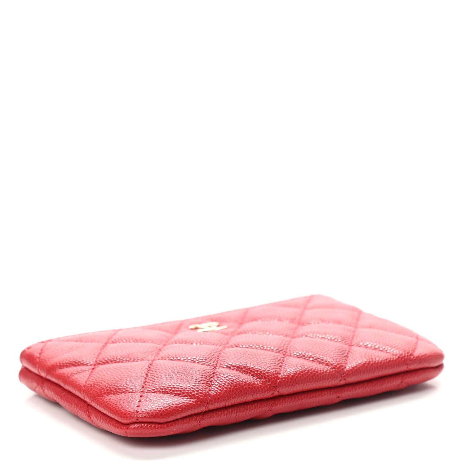 Chanel Caviar Quilted Small Cosmetic Case Red 4 of 7