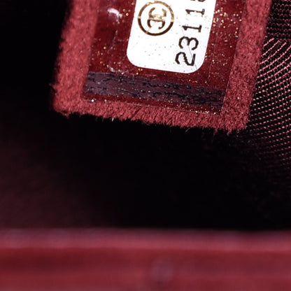 Chanel Caviar Quilted Medium Rock In Rome Single Flap Dark Red 8 of 17