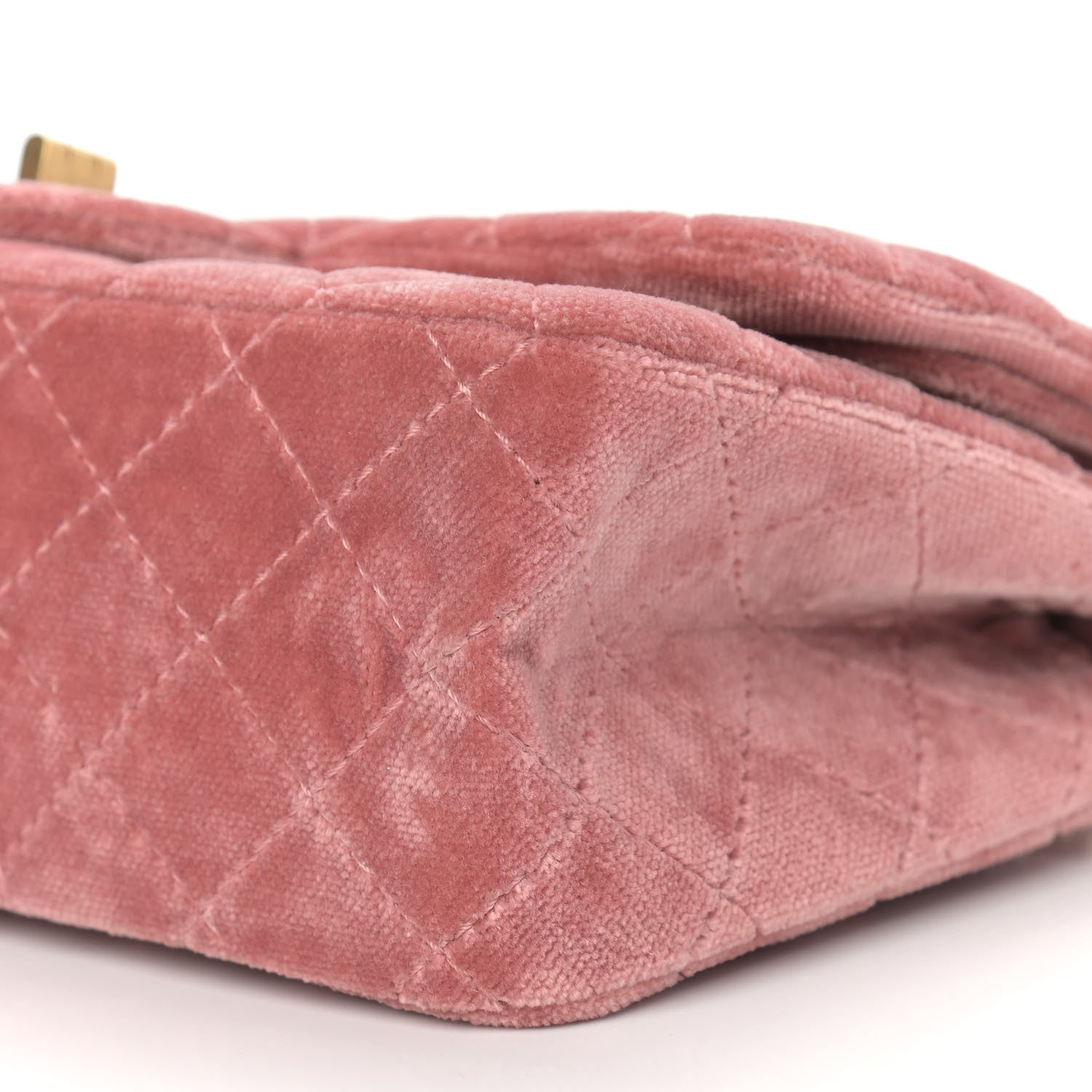 Chanel Velvet Quilted 2.55 Reissue 225 Flap Pink 6 of 10