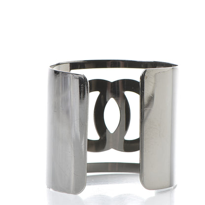 Chanel Metal CC Cuff Silver 3 of 5
