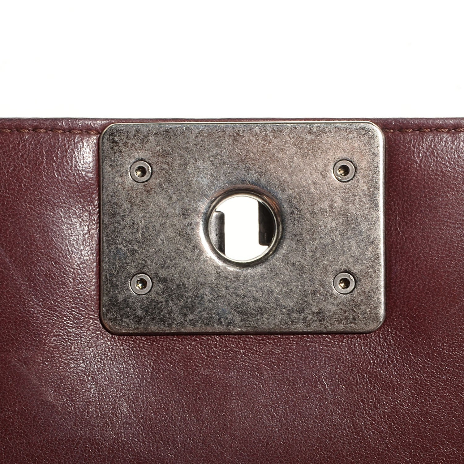 Chanel Lambskin Quilted Small Boy Flap Burgundy 8 of 8