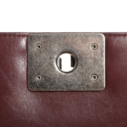 Chanel Lambskin Quilted Small Boy Flap Burgundy 8 of 8