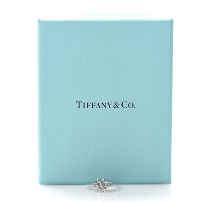 Tiffany Platinum Diamond Enchant Flower Ring 49 5 6 of 6
