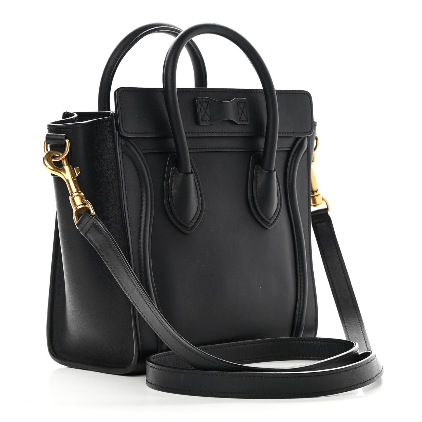 Smooth Calfskin Nano Luggage Black
