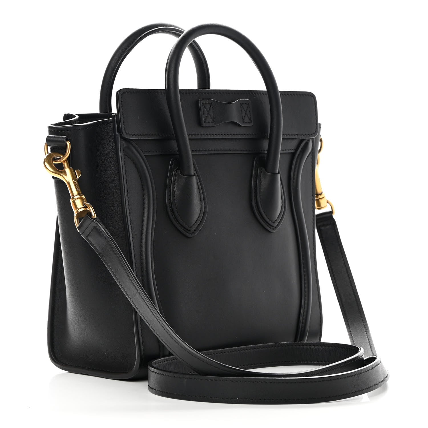 Celine Smooth Calfskin Nano Luggage Black 3 of 14
