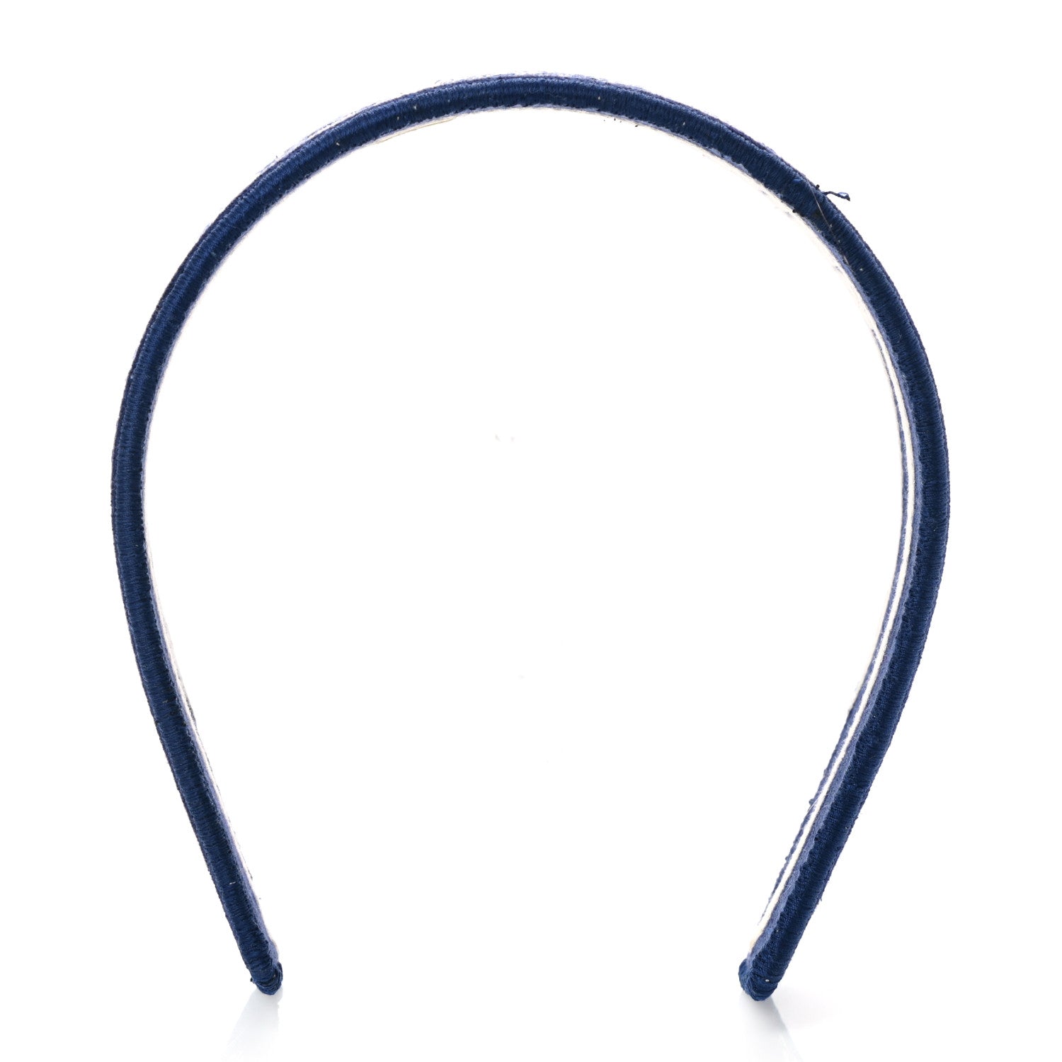 Christian Dior Canvas Embroidered Toile De Jouy Headband Blue 5 of 6