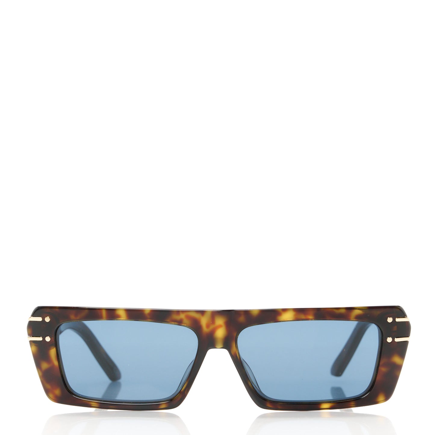 Diorsignature S2U Rectangular Sunglasses Tortoise