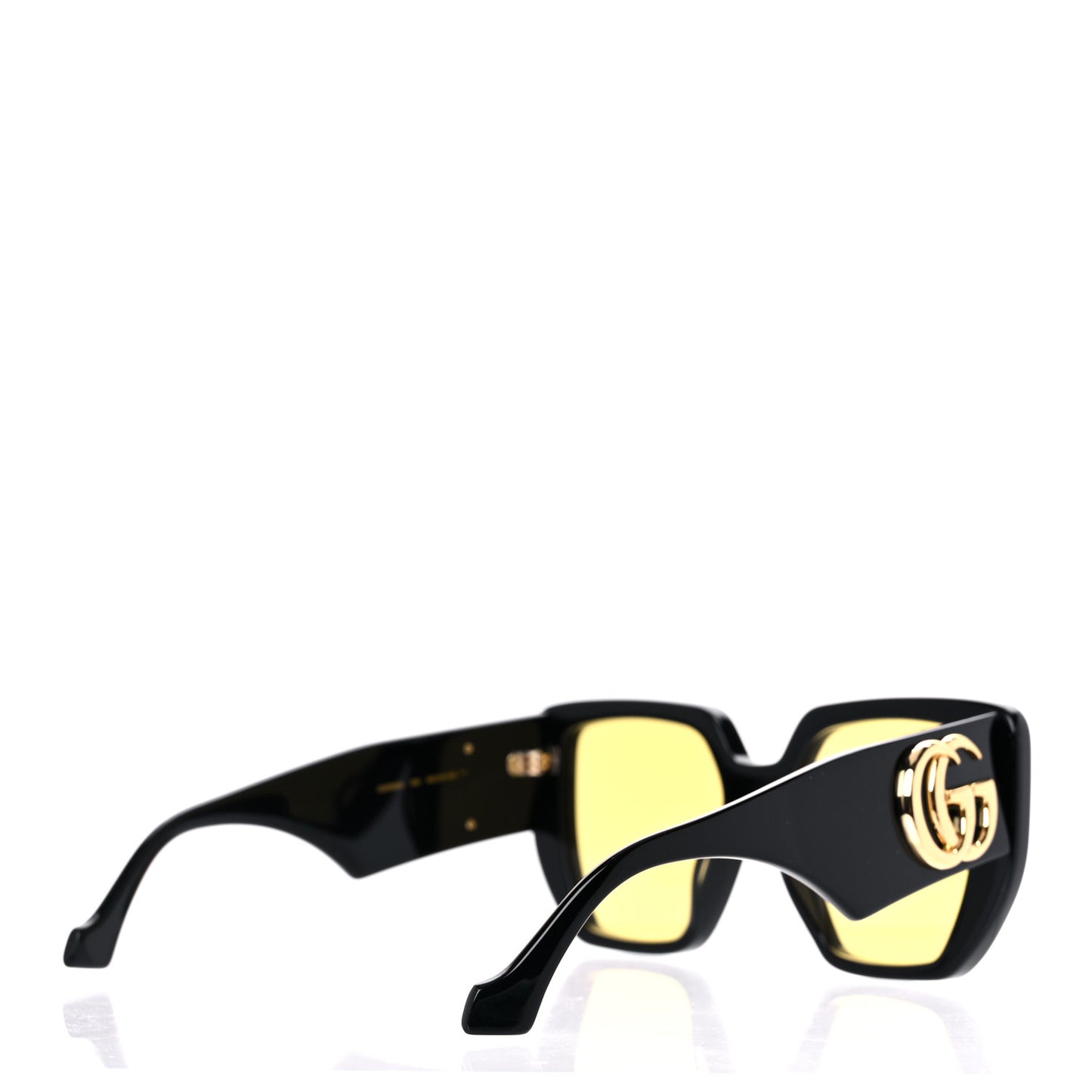 Acetate Square Frame Sunglasses GG0956S Black