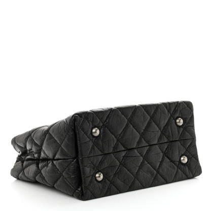 Chanel Aged Calfskin Quilted Reissue 2.55 Tote Black 4 of 10